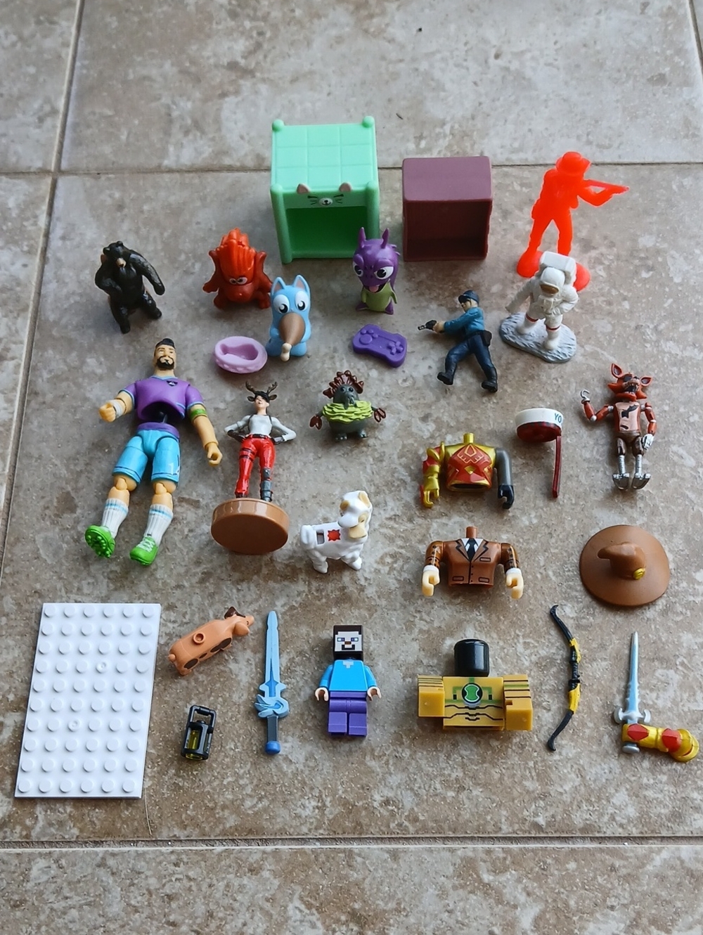 Assorted Kids Action Figure Toy Set - Fortnite, Minecraft, Etc.
